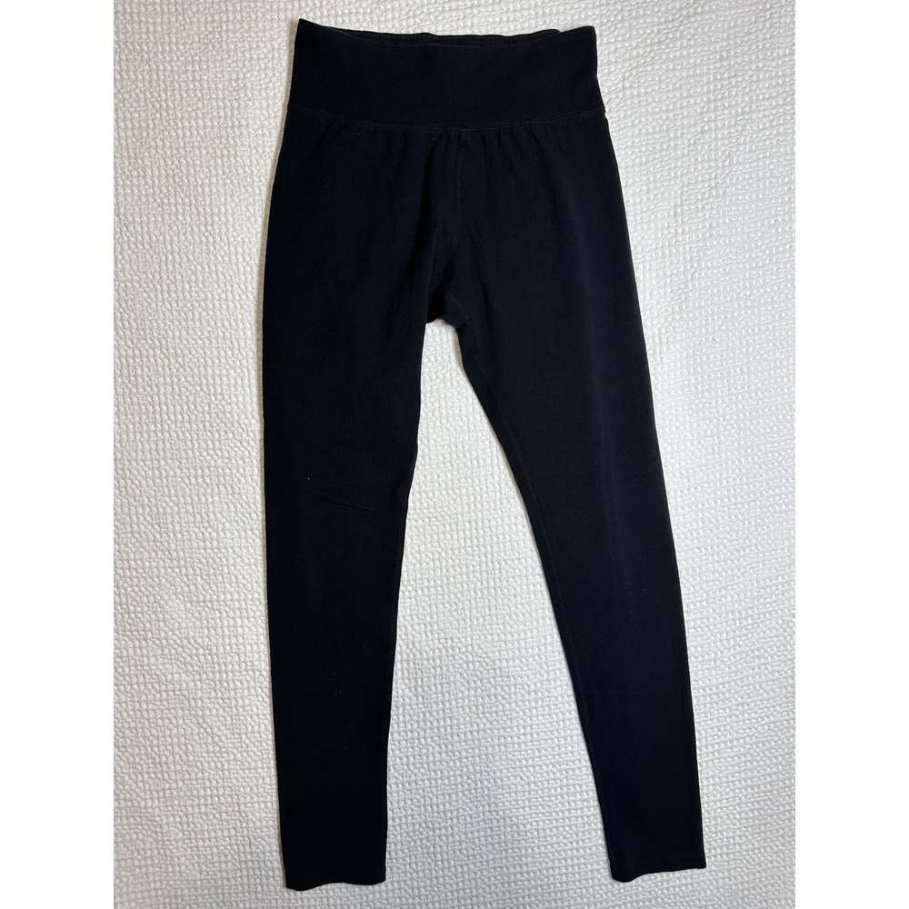 Abercrombie Kids Essential Knit Leggings Black High Rise Size 13/14 Stretch